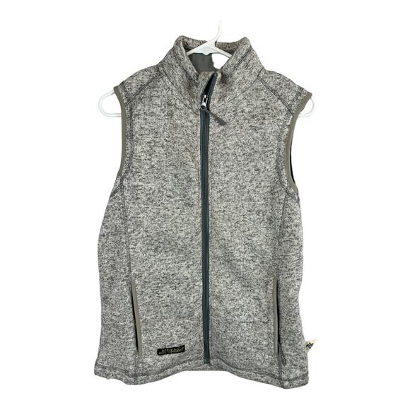 Simply Southern Polyester Fleece knit vest Full Zip Layering Gray Small S - Picture 4 of 7
